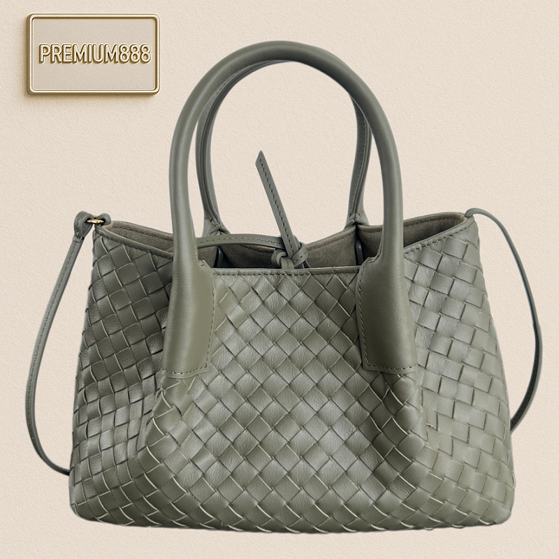 The New Pinacoteca Small Tote Bag From BV In Early Spring Features BV's Signature Weaving