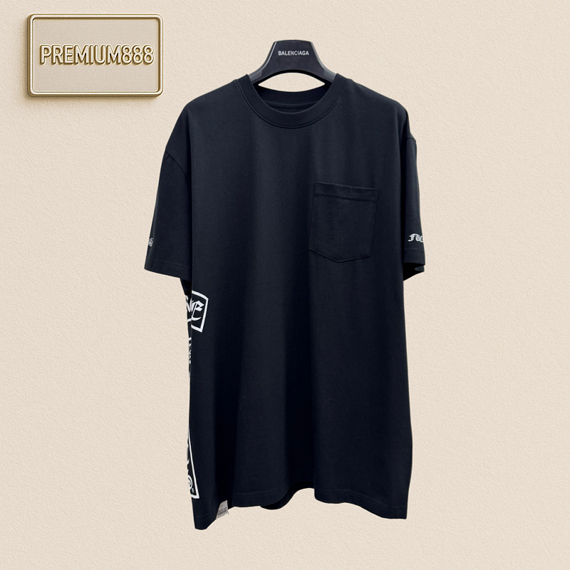 Chrome Hearts CH Crocin Family Exclusive T-Bar Short-Sleeved T-Shirt