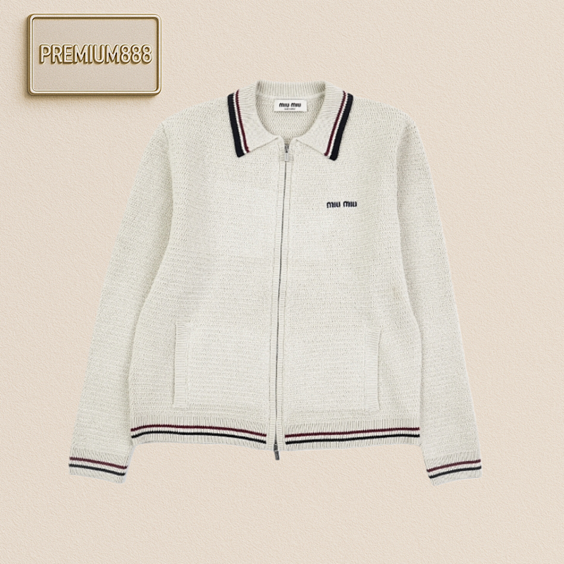 Miumiu Woolen Long-fiber Cotton Coat