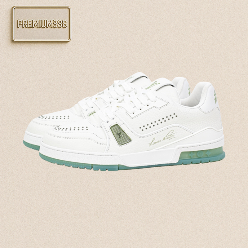 Louis Vuitton The Original Perfect Last Shape Of LV Trainer From Lvjia Produced By A Major Factory In Do