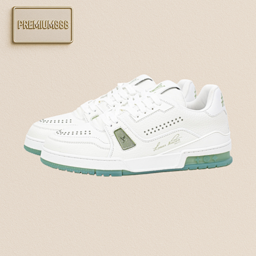 Louis Vuitton The Original Perfect Last Shape Of LV Trainer From Lvjia Produced By A Major Factory In Do