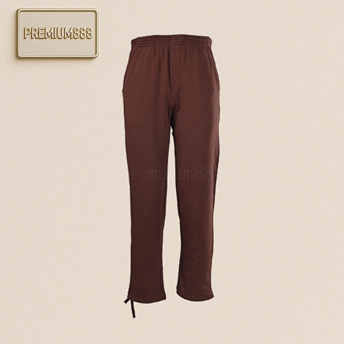 Prada Prd Cotton Drawstring Straight-leg Casual Trousers With Fabric Label