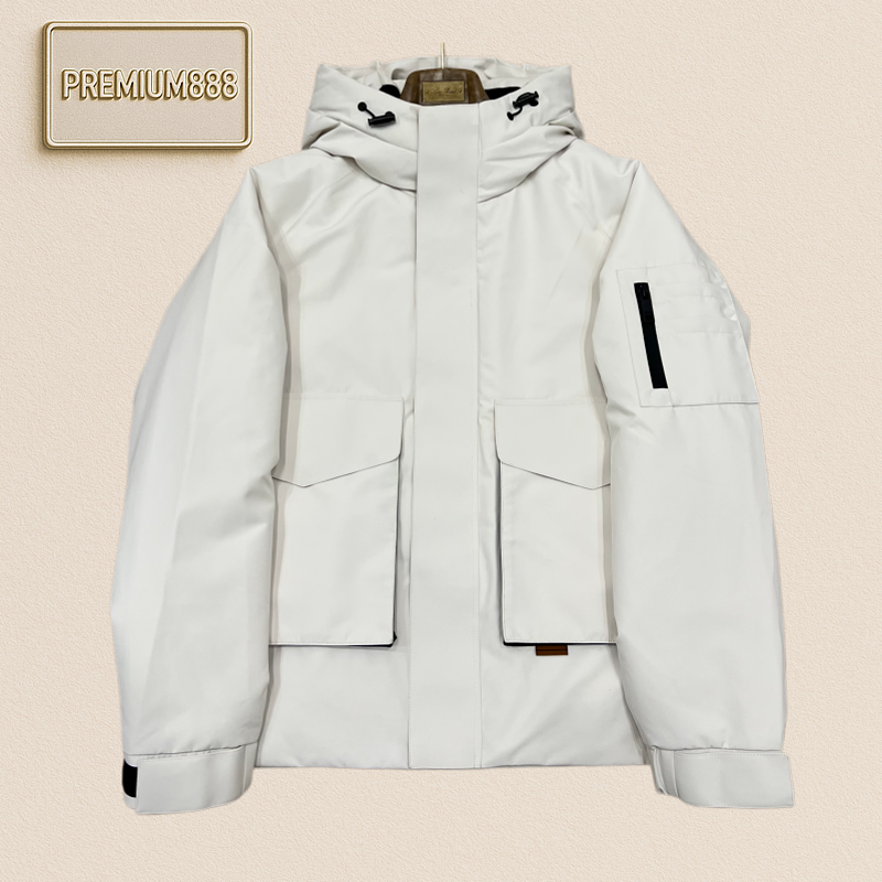 Zegna Jenia Soft Shell Hooded Functional Emergency Jacket