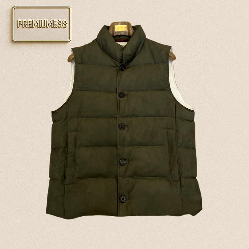 BC Brunello Leather Collar Buttoned Casual Down Jacket