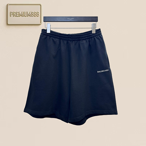 Paris Lettering Embroidered Casual Shorts