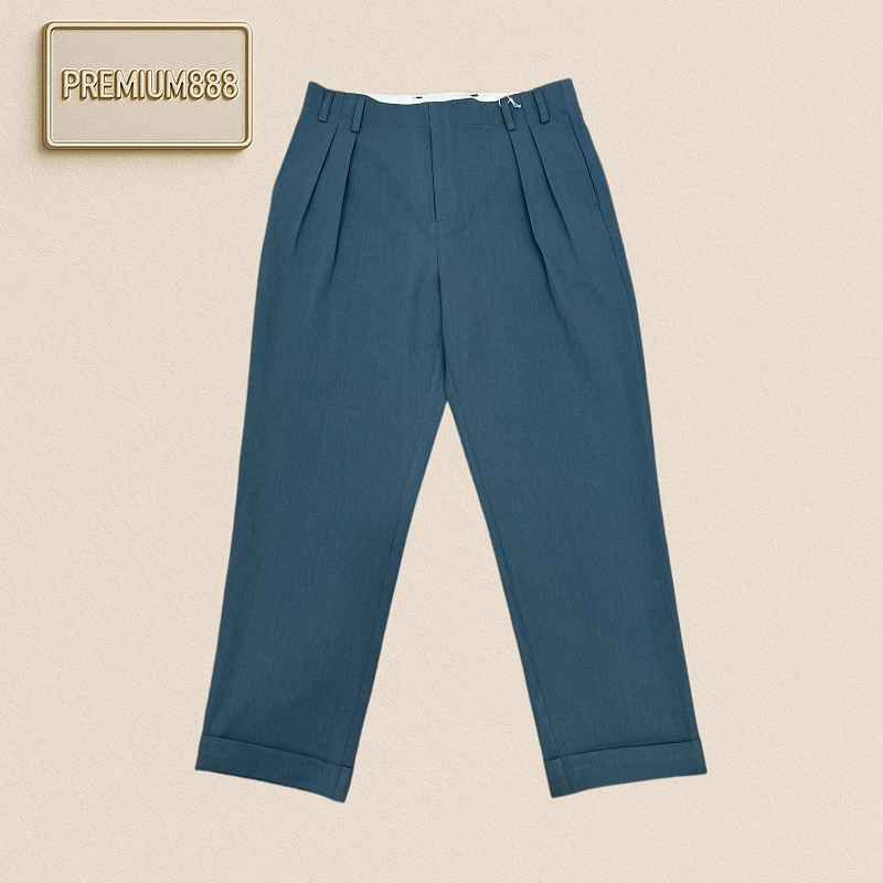 BC Brunello Double Pleat Flared Casual Pants