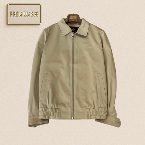 LP Nooyi Pianay Button-Up Embroidered Casual Pilot Jacket Coat