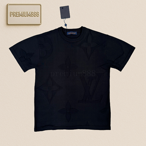 Louis Vuitton LV Four-leaf Clover Woolen Short-sleeved Shirt