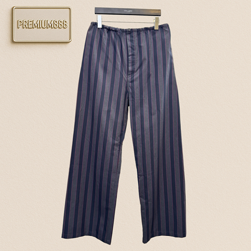 MM6 Magira Striped Interspaced Elasticated Waist Straight-Tee Casual Pants