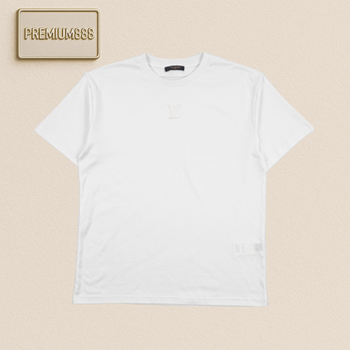 Louis Vuitton LV Three-dimensional Relief Short Sleeve White