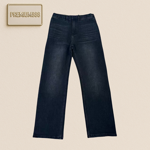 Product In Stock Gucci Straight-cut Red And Green Striped Denim Pants