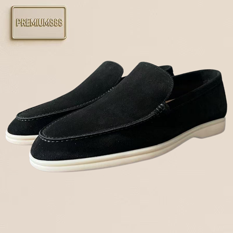 Loro Piana Noyo Piana Round-Toe Low-Top Loafers For Men
