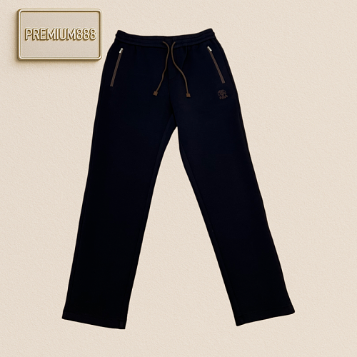 BC Brunello Embroidered Denim Casual Jogger Pants