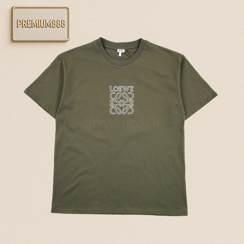Loewe Anagram Embroidered Short Sleeves