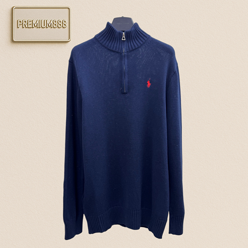 Ralph Lauren High-neck Embroidered Logo Knit Sweater