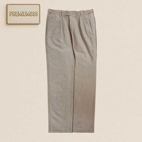Zegna Jenia Simple Double Pleat Casual Pants