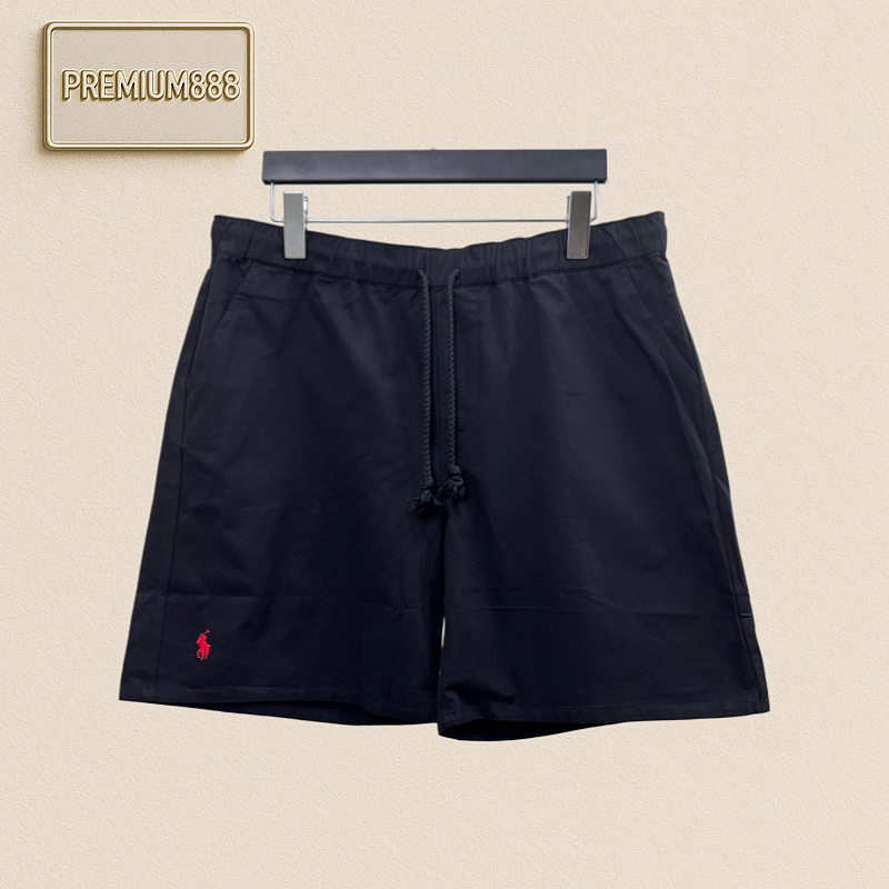 Ralph Lauren Petite Spurs Embroidered Cotton-Linen Blend Shorts
