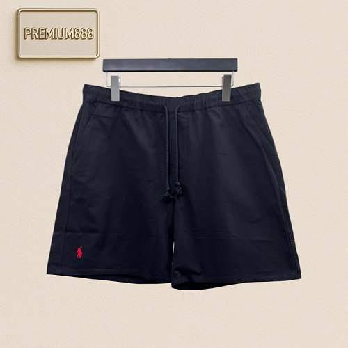 Ralph Lauren Petite Spurs Embroidered Cotton-Linen Blend Shorts
