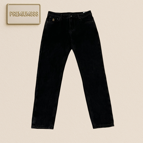 BC Brunello Vintage Dark Gray Slim Fit Denim Pants