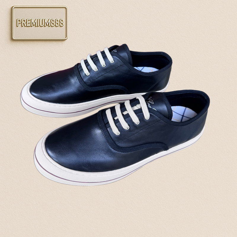 LP Loro Piana Sergio Men's Casual Shoes With Top-grain Cowhide On The Upper And Water-dyed