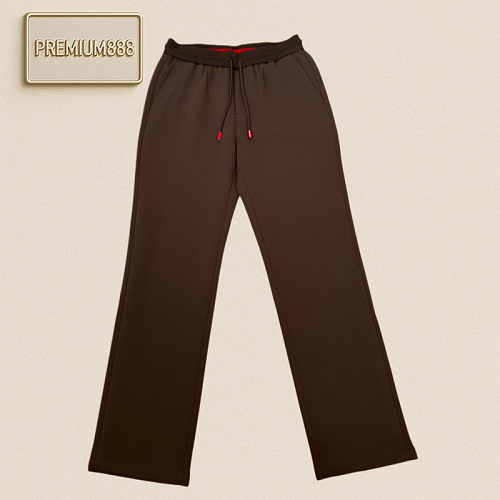Kiton Red-edge Embroidered Wide-leg Casual Jogger Pants