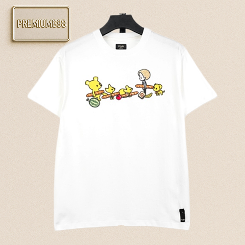 Fendi Fen Di Bear Figure Short Sleeve