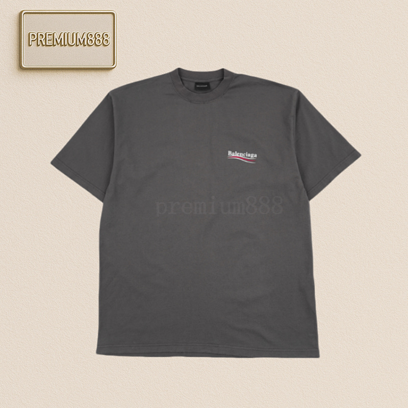 Balenciaga Balenci Aga Cola Short Sleeved Gray
