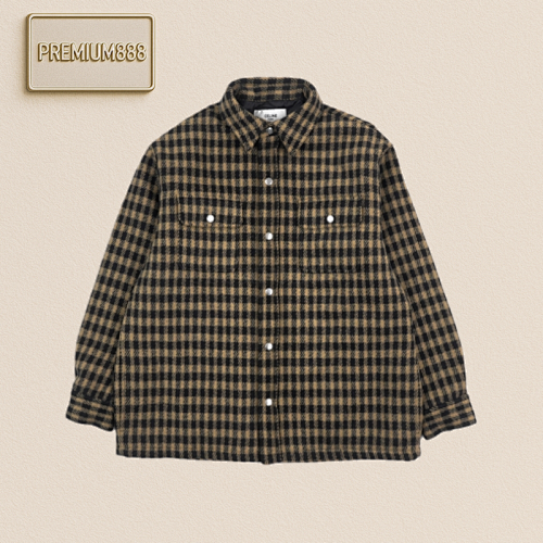 Celine Plaid Wool Jacket