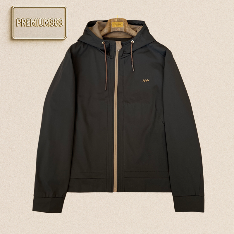Zegna Jenia Hooded Casual Windproof Jacket
