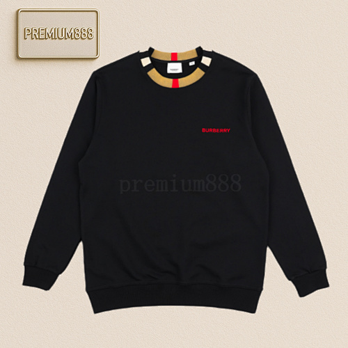 BB R Paneled Crew Neck Black