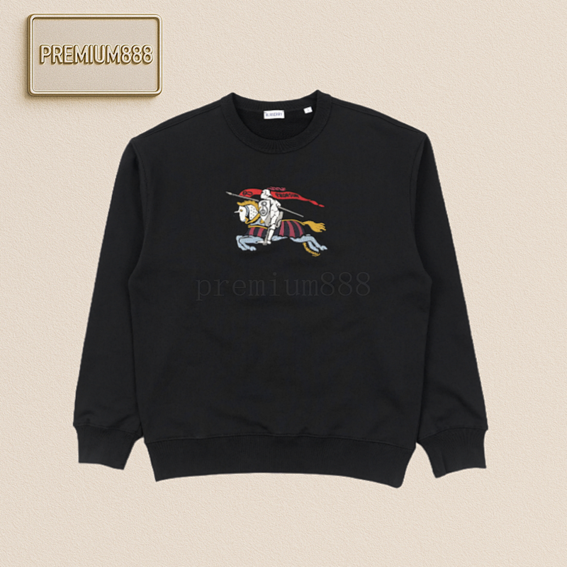 Bbr 25Fw Colorful Warhorse Embroidered Round-neck Hoodie