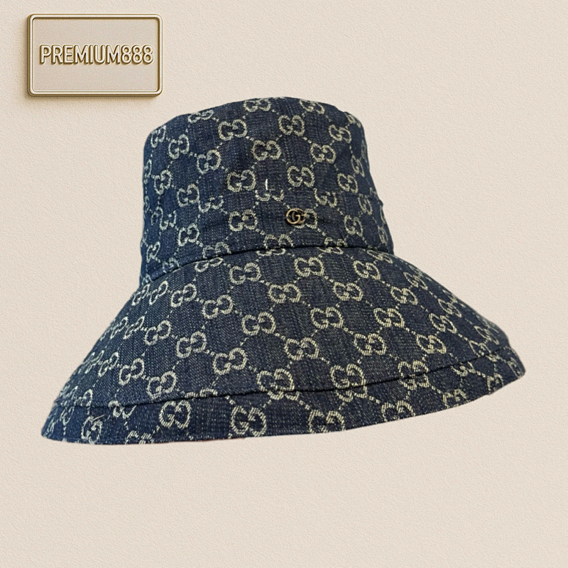 Gucci Classic Old-fashioned Bucket Hat Unisex Head Circumference 57cm