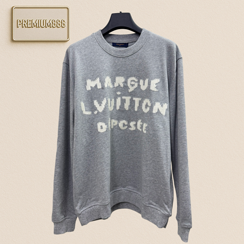 1v Louis Letter-Design Embroidered Round-neck Sweatshirt