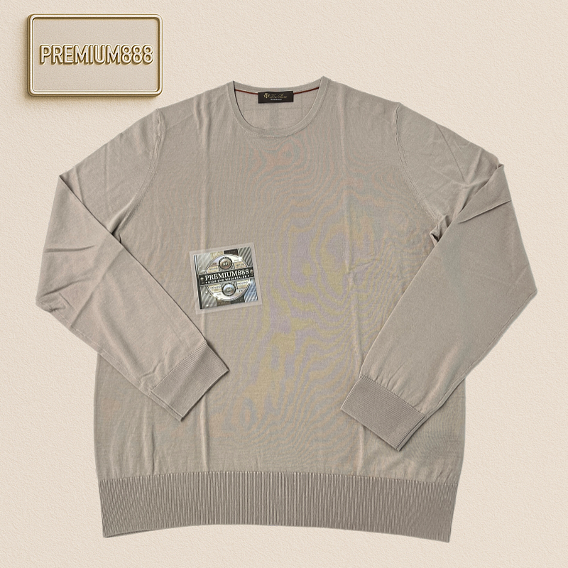 LP Autumn Winter New Collection Icewish Wool Knitwear - Classic Round Neck Long Sleeve Siz