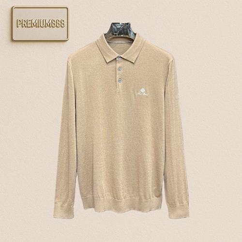 LP Exclusive New Wool Knitted Sweater Trendy Men 's Fashionable Lapel Wool Sweater High-en