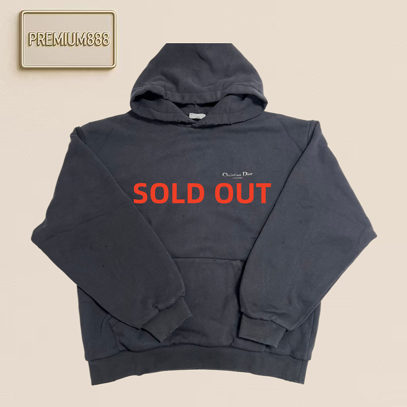 Dior Printed Denim Hoodie - Thick Version