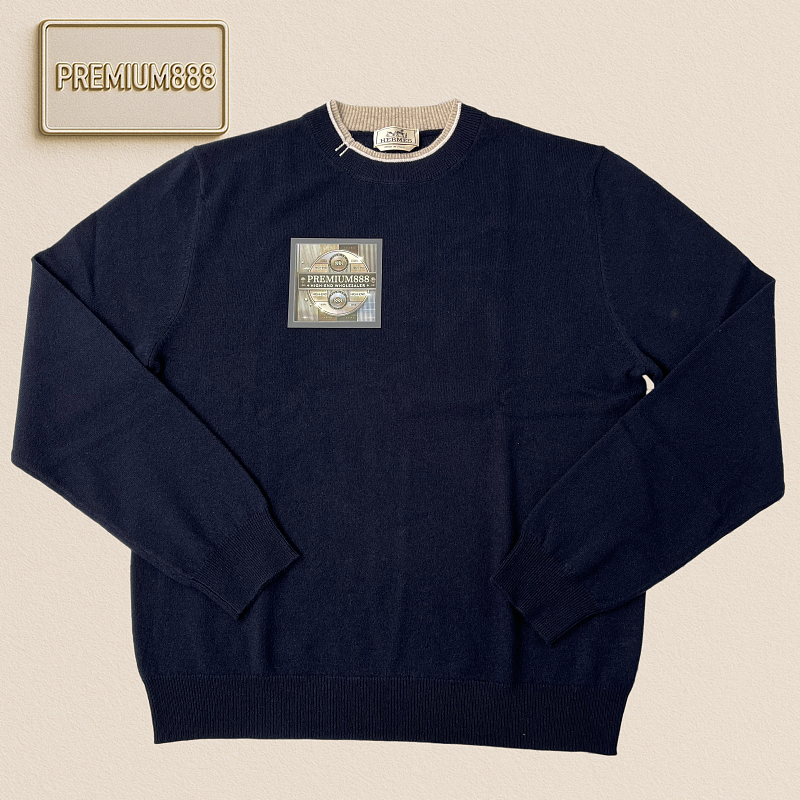 Hermès Autumn Winter New Collection H Doubles Round-neck Shirt