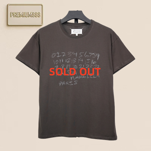 Maison Margiela Men's And Women's Matching Logo Short-Sleeved T-Shirt