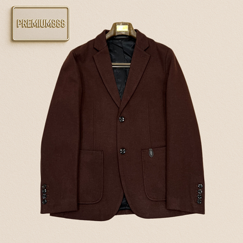 Berluti Bruetti Wool Blended Casual Single-Piece Buttoned Jacket