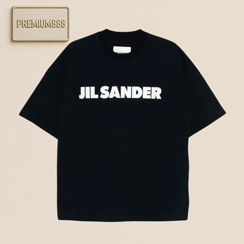 Jil Large Letter Heat Transfer Short Sleeve Shirt