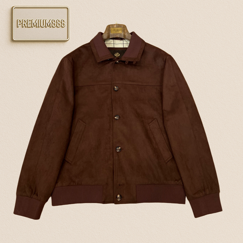 Loro Piana Leather-textured Pilot Jacket
