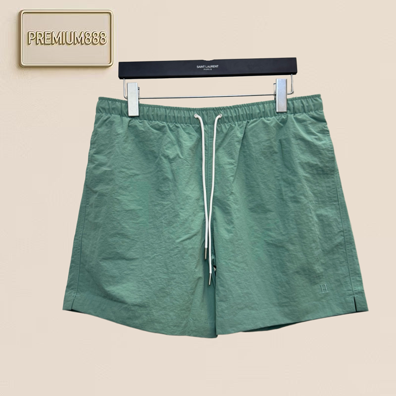 Hremes Hermès H Small Logo Embroidered Beach Quick-drying Shorts