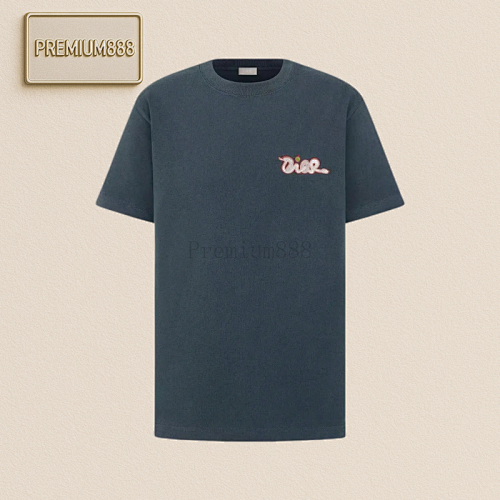 29 Di Or Apple Snake Embroidered Round Neck Short Sleeve