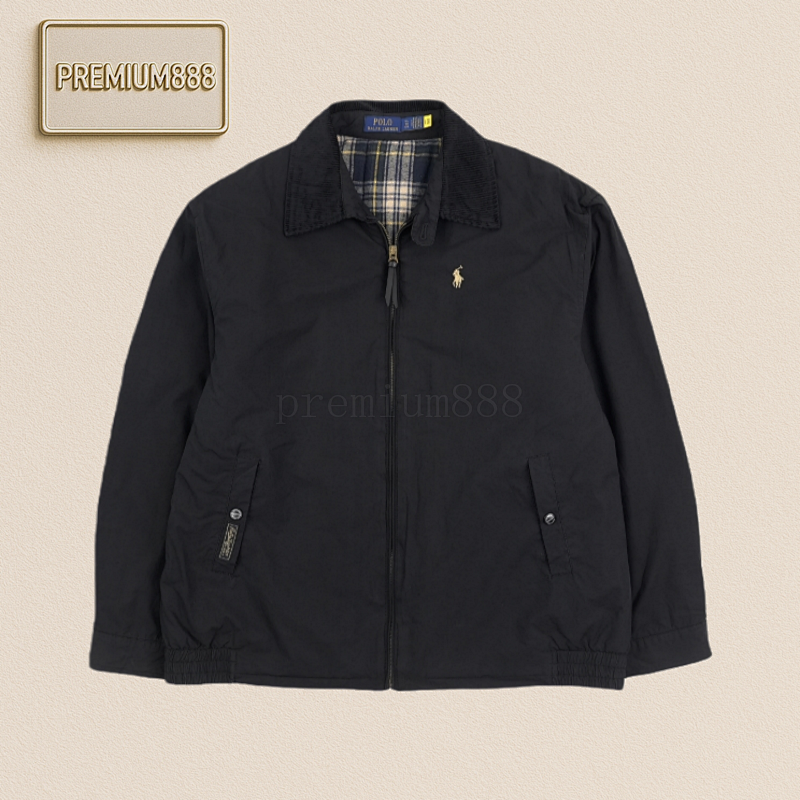 RL 24Fw Small Horse Logo Embroidered Thin Cotton-padded Jacket