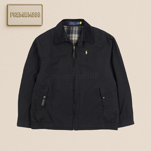 RL 24Fw Small Horse Logo Embroidered Thin Cotton-padded Jacket