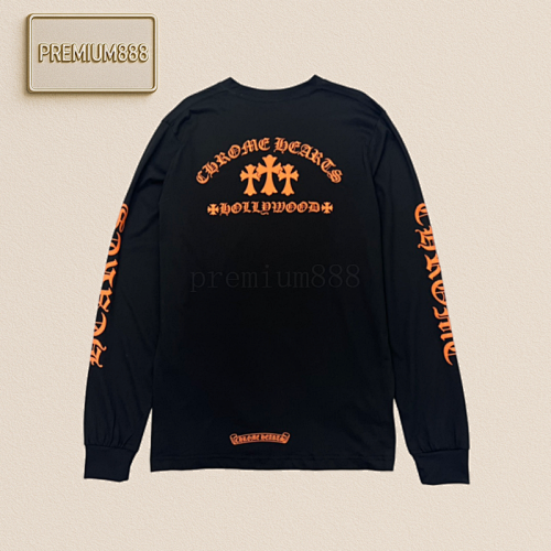 Autumn And Winter Collection CH Pure Cotton Long-sleeved T-shirt S M L XL For Both Men And