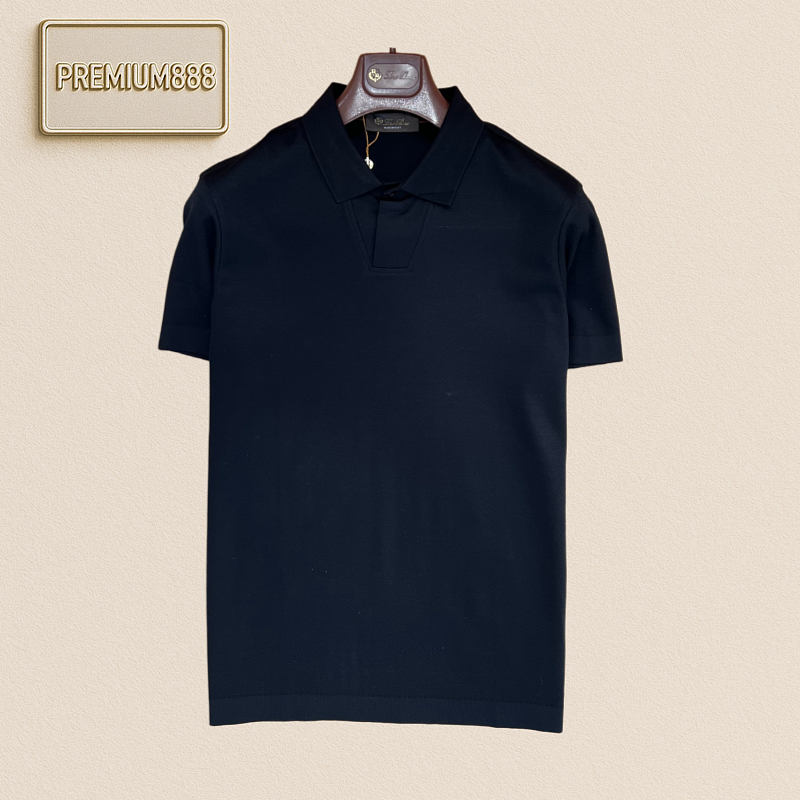 Loro Piana Classic Solid Color Collar Polo Shirt