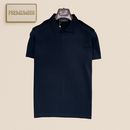 Loro Piana Classic Solid Color Collar Polo Shirt