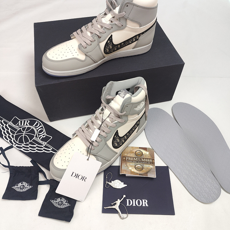 Di Or Air Jordan 1 High OG White Gray
