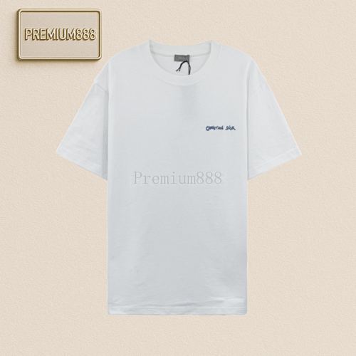 CH Ristian Dior Colored Thread Three-dimensional Letter T-shirt